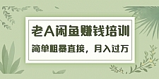 《老A闲鱼赚钱培训》简单粗暴直接，月入过万真正的闲鱼战术实课（51节课）