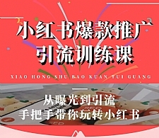 狼叔小红书爆款推广引流最新教程 从曝光到引流，手把手带你玩转小红书（完结）