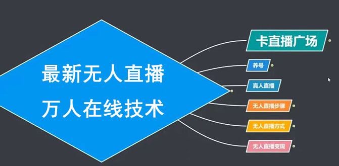 最新无人直播万人在线技术：养号+真人+无人直播步骤+方式+变现（无水印）