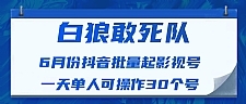 最新抖音短视频批量起影视号视频课程（一天单人可操作30个号）