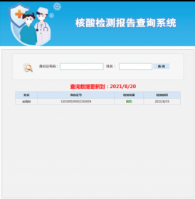 核酸检测报告查询系统源码