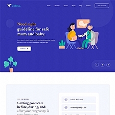 妇幼保健医疗服务Bootstrap网站模板